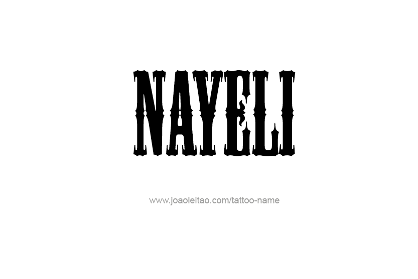 Tattoo Design Name Nayeli