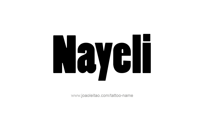 Tattoo Design Name Nayeli