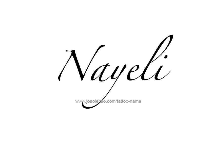 Tattoo Design Name Nayeli