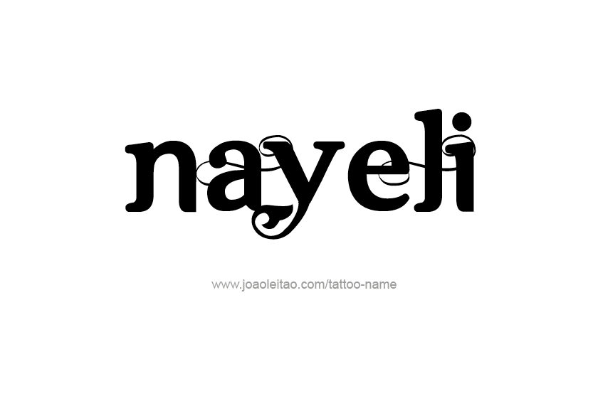 Tattoo Design Name Nayeli