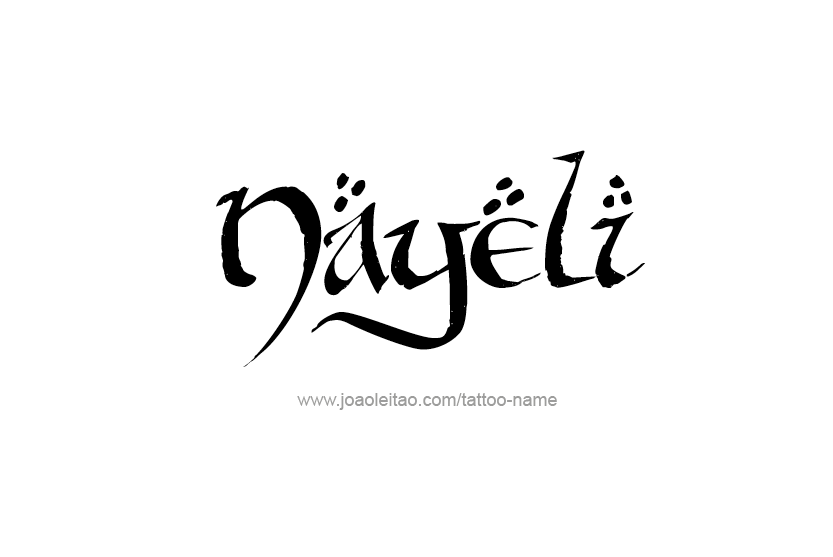 Tattoo Design Name Nayeli