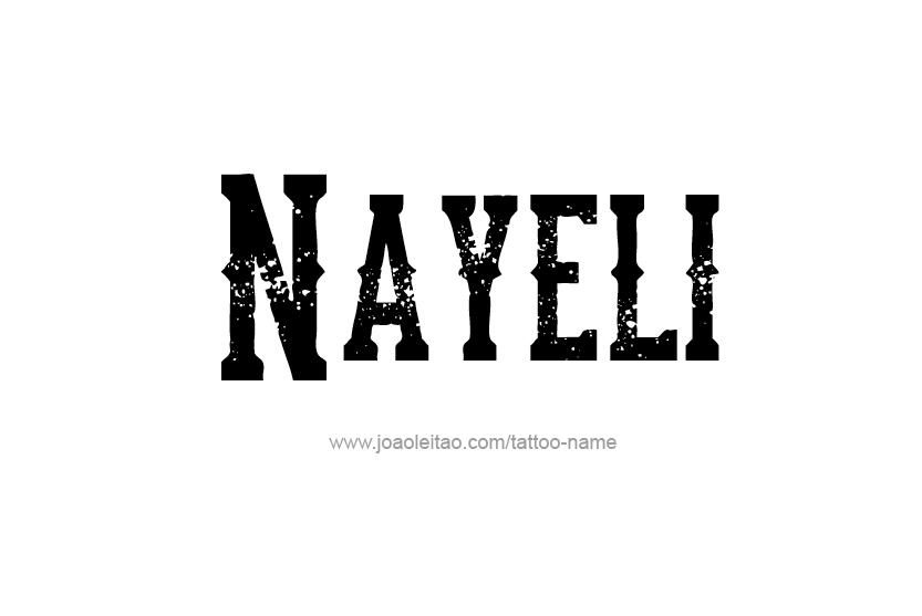 Tattoo Design Name Nayeli