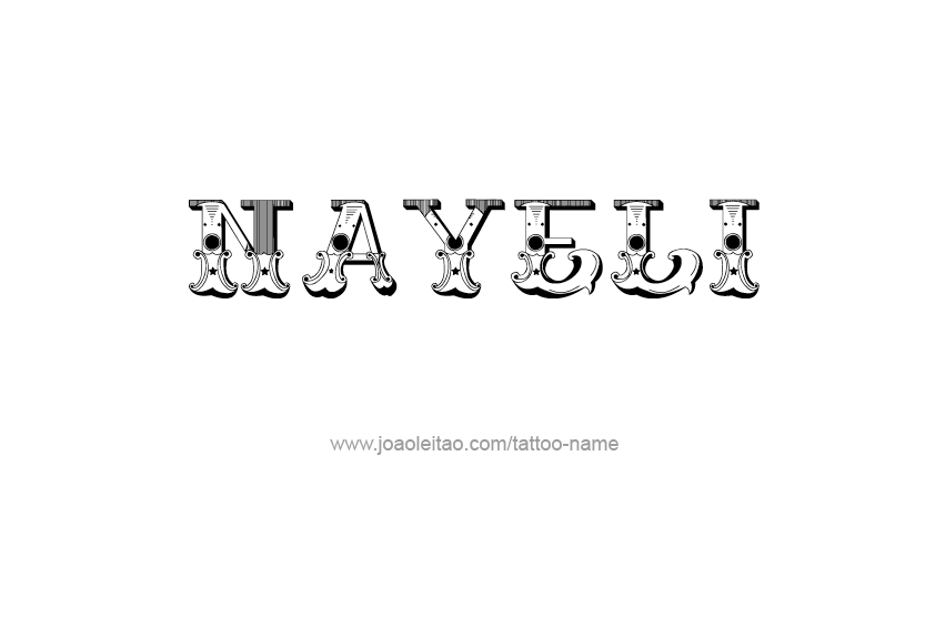 Tattoo Design Name Nayeli