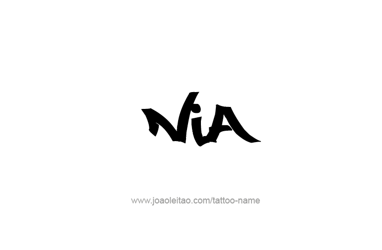 Tattoo Design Name Nia