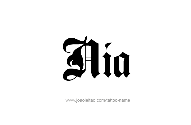 Tattoo Design Name Nia