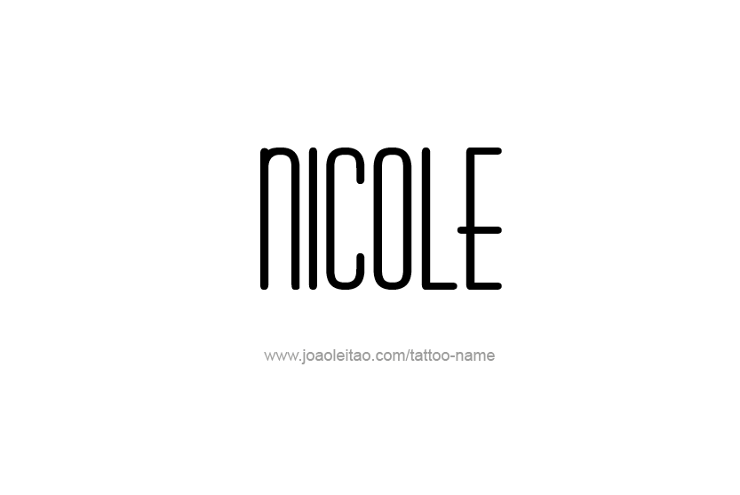 Tattoo Design Name Nicole