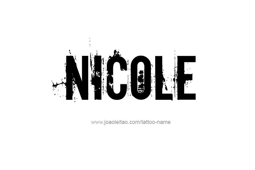 Tattoo Design Name Nicole