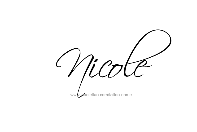 Tattoo Design Name Nicole