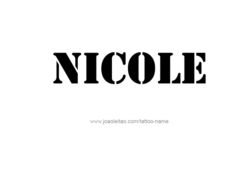 Tattoo Design Name Nicole