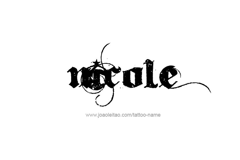 Tattoo Design Name Nicole