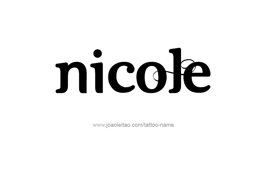 Tattoo Design Name Nicole