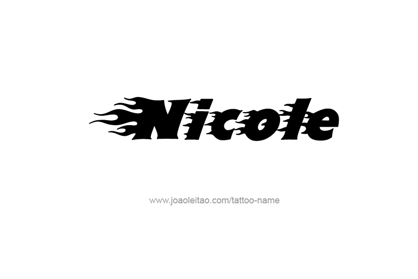 Tattoo Design Name Nicole