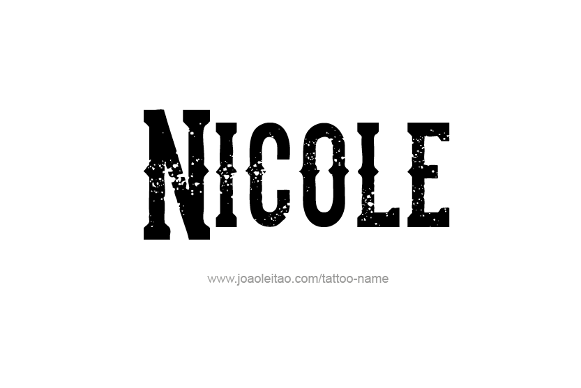 Tattoo Design Name Nicole