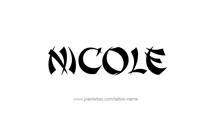 Tattoo Design Name Nicole