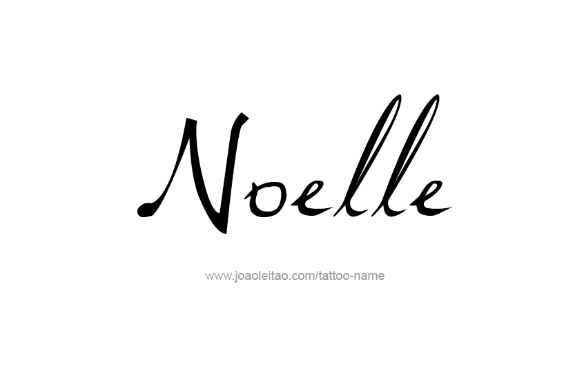 Tattoo Design Name Noelle