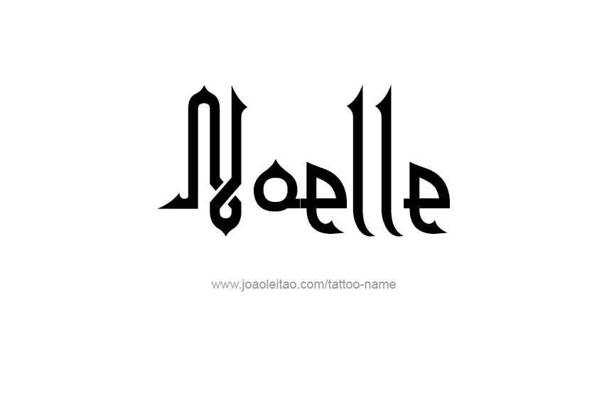 Tattoo Design Name Noelle