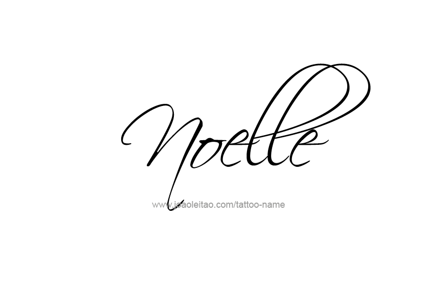 Tattoo Design Name Noelle