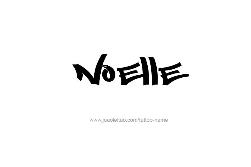 Tattoo Design Name Noelle