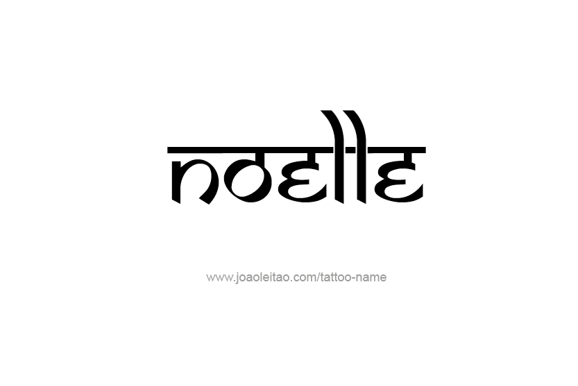 Tattoo Design Name Noelle