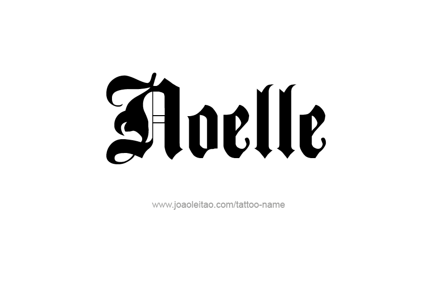 Tattoo Design Name Noelle