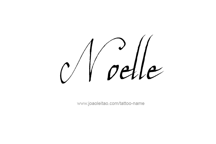 Tattoo Design Name Noelle