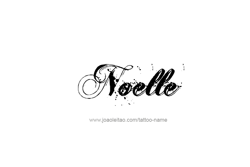 Tattoo Design Name Noelle