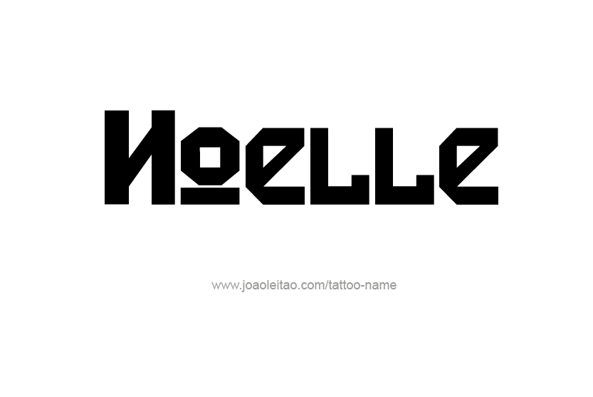 Tattoo Design Name Noelle