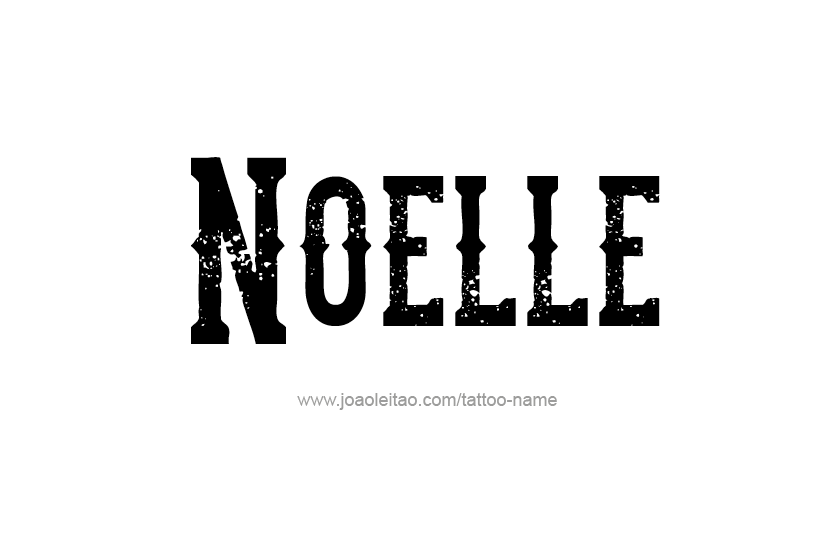 Tattoo Design Name Noelle