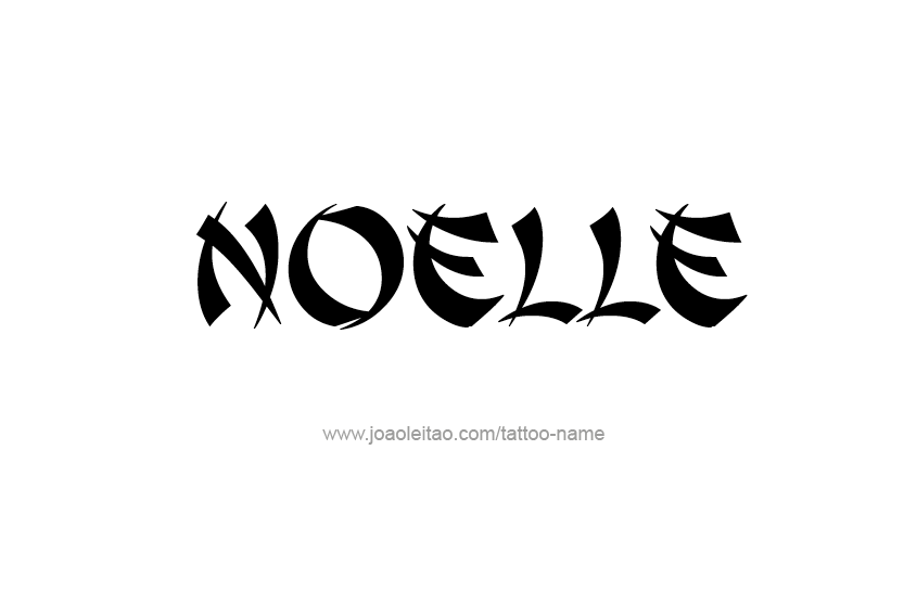 Tattoo Design Name Noelle