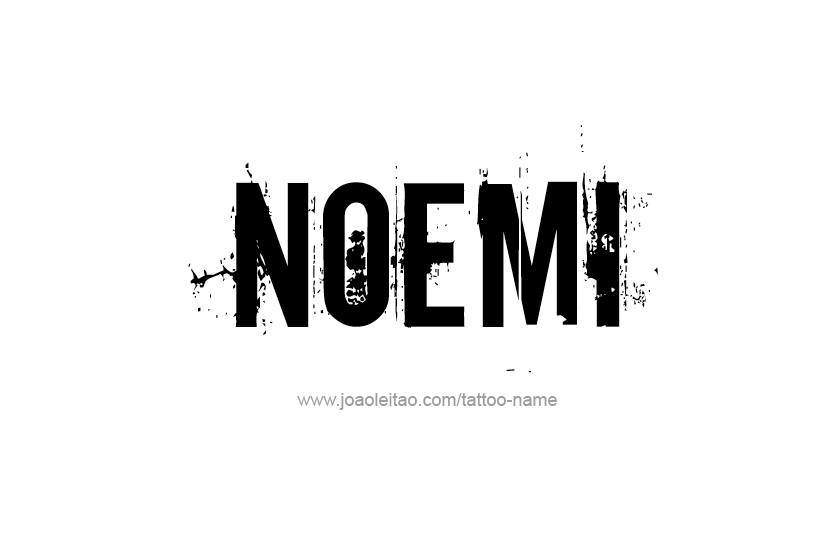 Tattoo Design Name Noemi