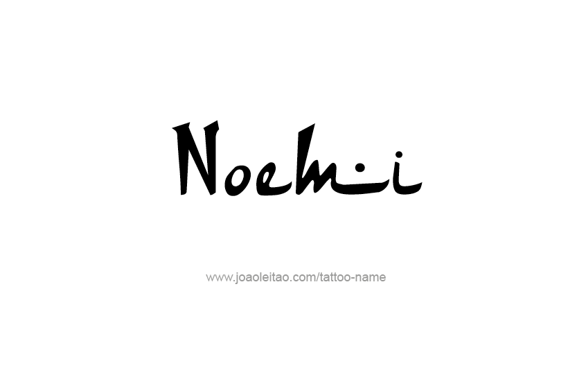 Tattoo Design Name Noemi