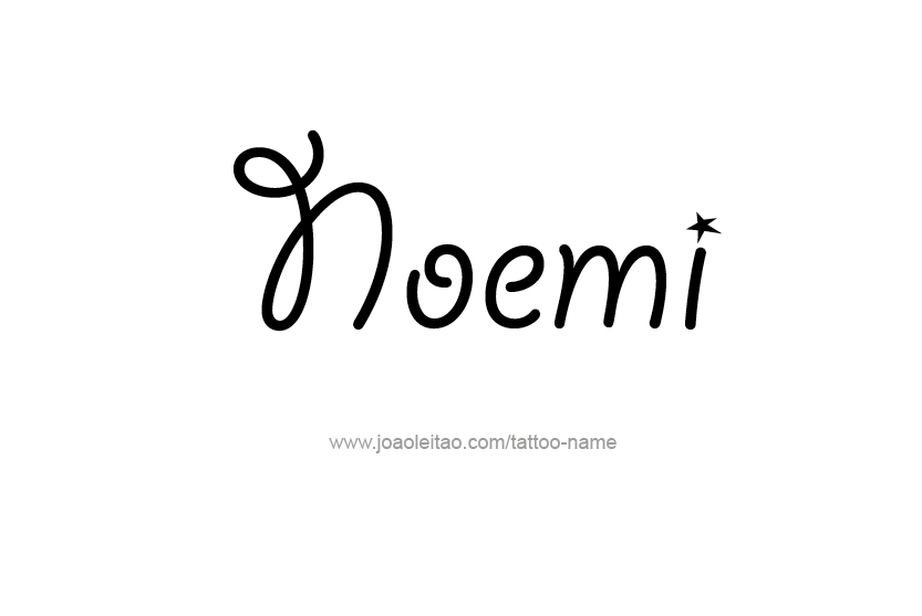 Tattoo Design Name Noemi