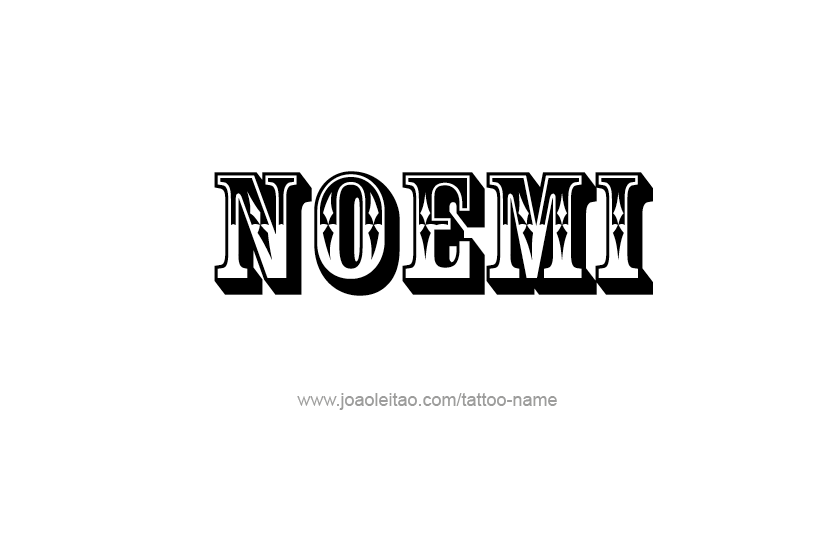 Tattoo Design Name Noemi