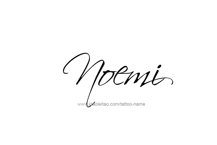Tattoo Design Name Noemi