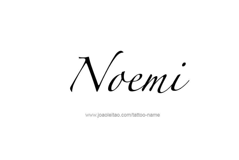 Tattoo Design Name Noemi