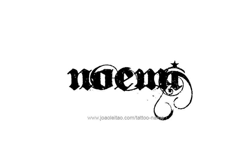 Tattoo Design Name Noemi