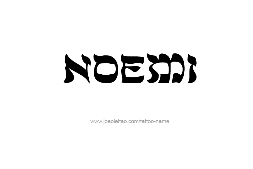 Tattoo Design Name Noemi