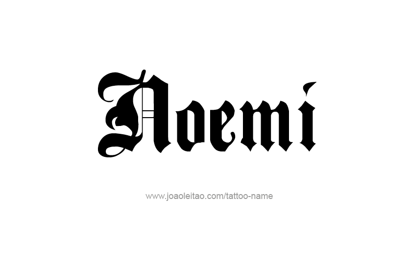 Tattoo Design Name Noemi