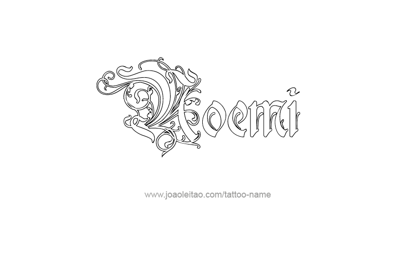 Tattoo Design Name Noemi