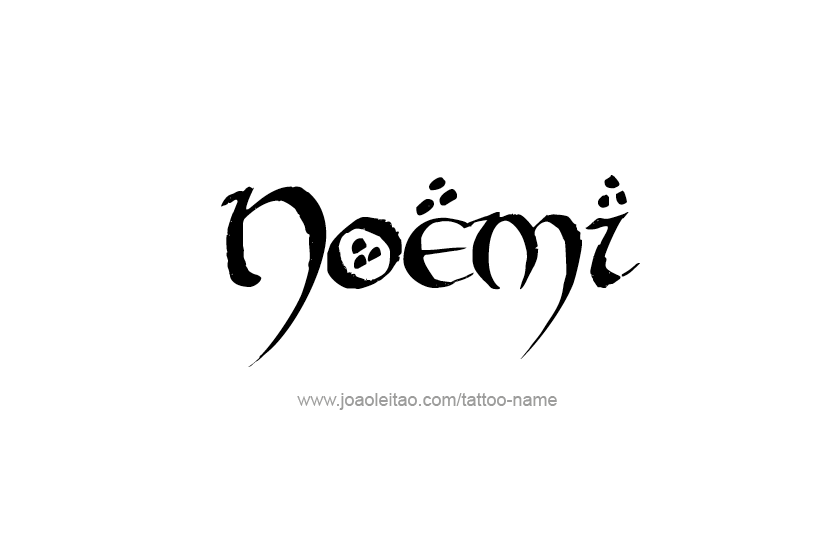 Tattoo Design Name Noemi