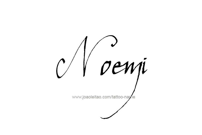 Tattoo Design Name Noemi