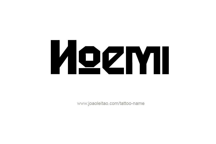 Tattoo Design Name Noemi