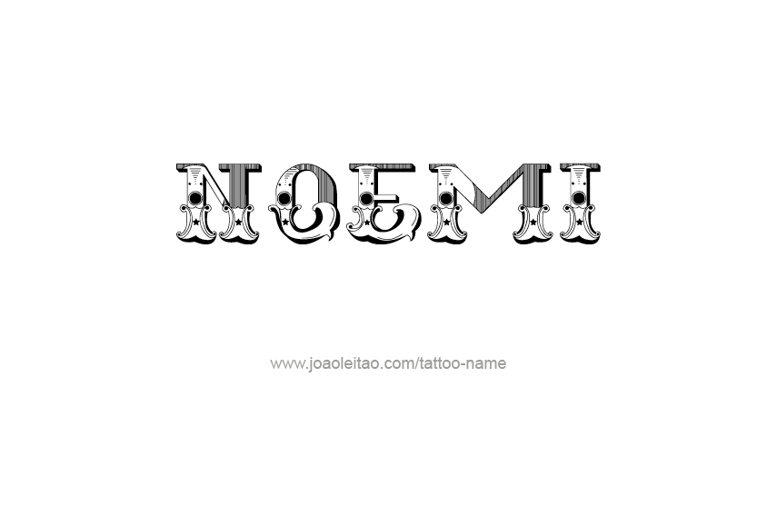 Tattoo Design Name Noemi