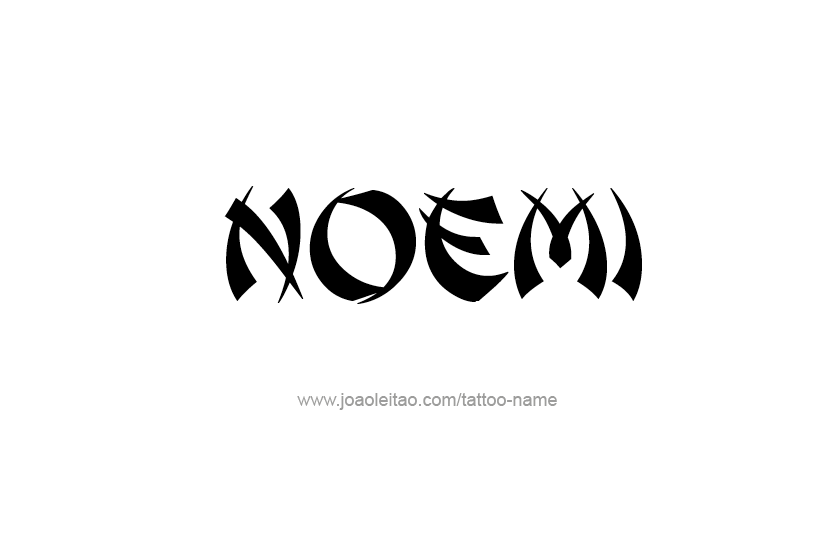 Tattoo Design Name Noemi