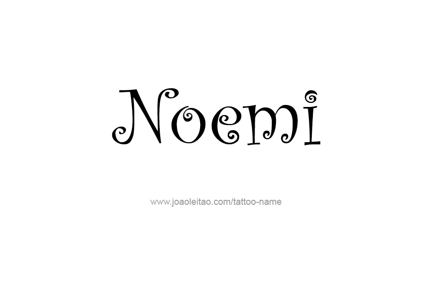 Tattoo Design Name Noemi