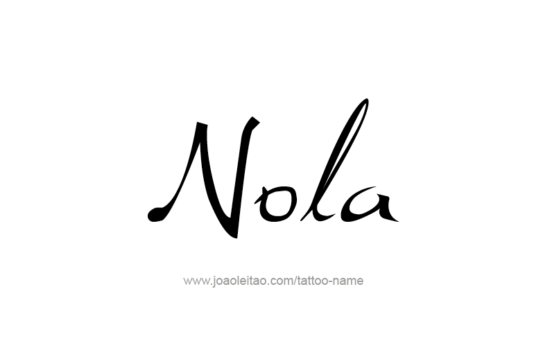 Tattoo Design Name Nola