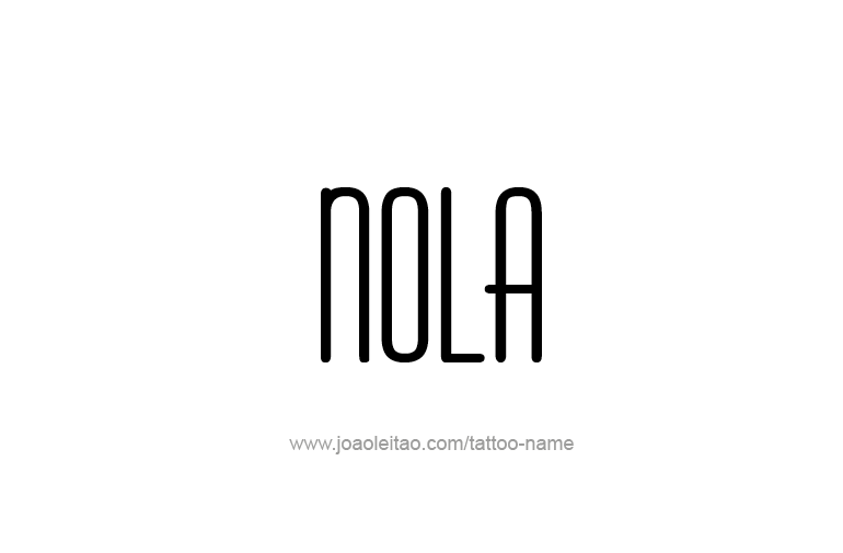 Tattoo Design Name Nola