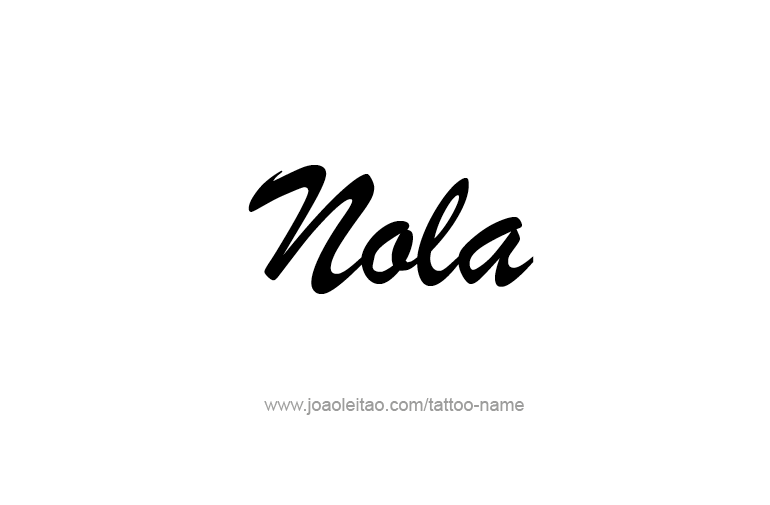 Tattoo Design Name Nola