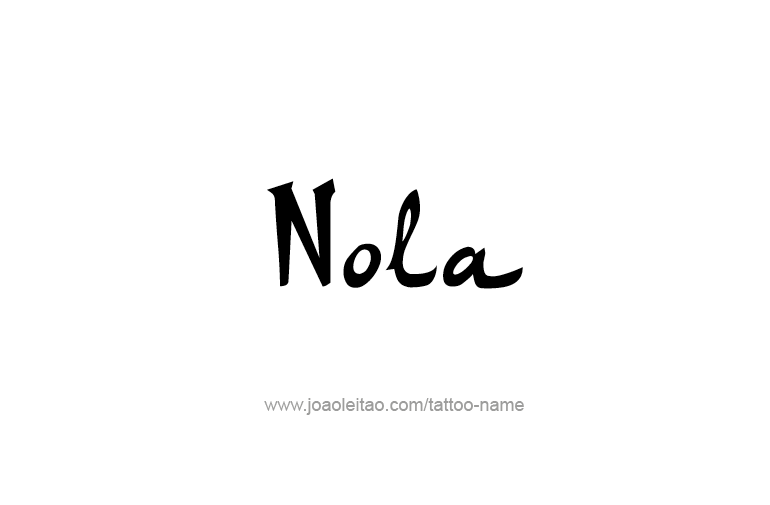 Tattoo Design Name Nola