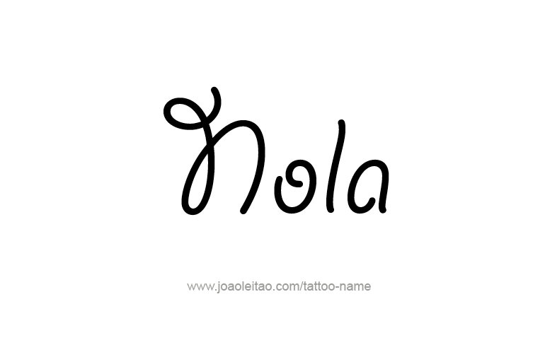 Tattoo Design Name Nola